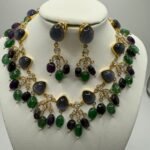 stunning green & Blue Stone Necklace!